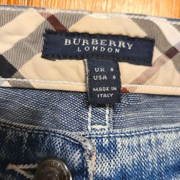 Burberry London Bootcut Medium Wash Denim Jeans Size 6 - Picture 5 of 9